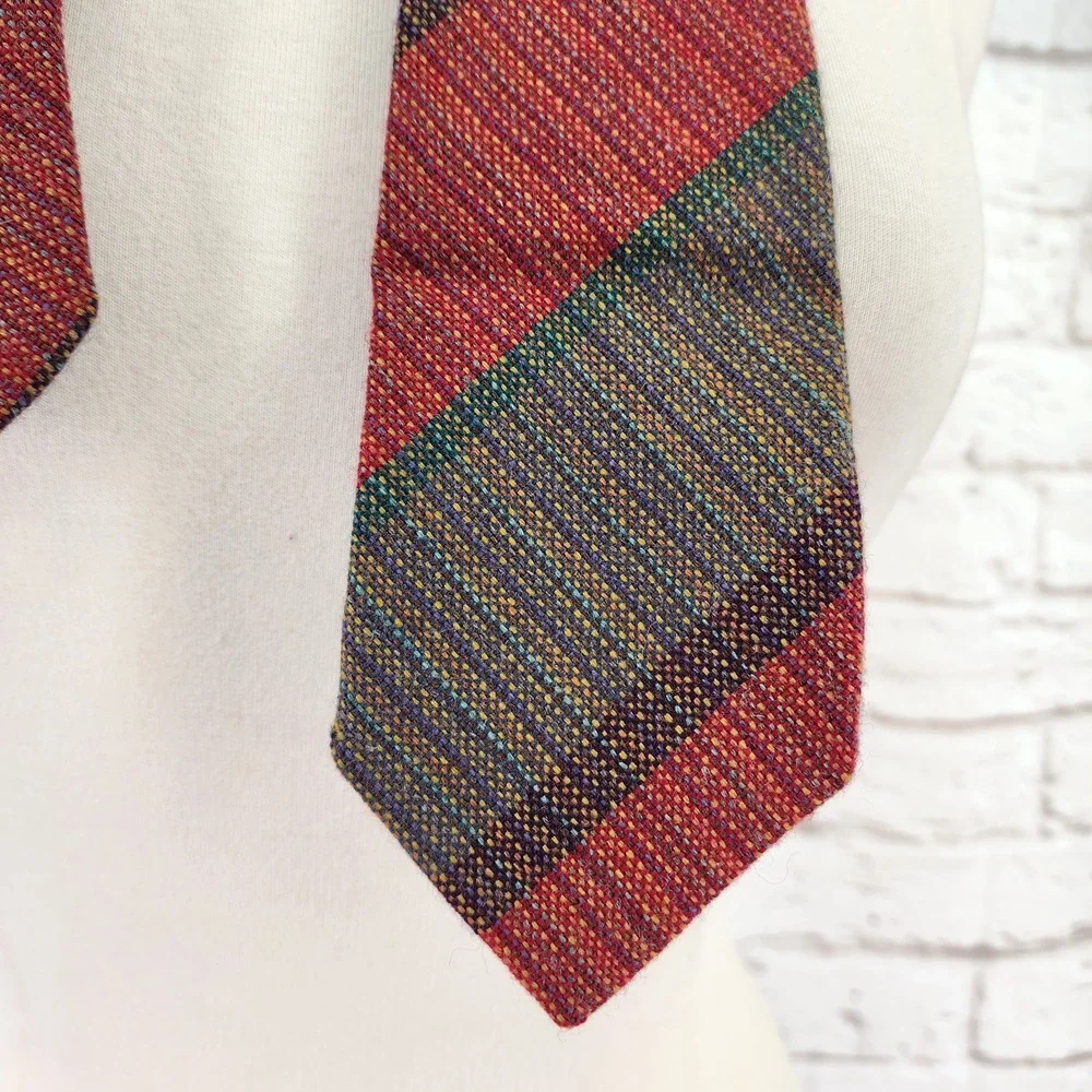 Edinburgh Woolen Mill Mens Tie 100% Wool Made In Scotland‎ Classic Professional
